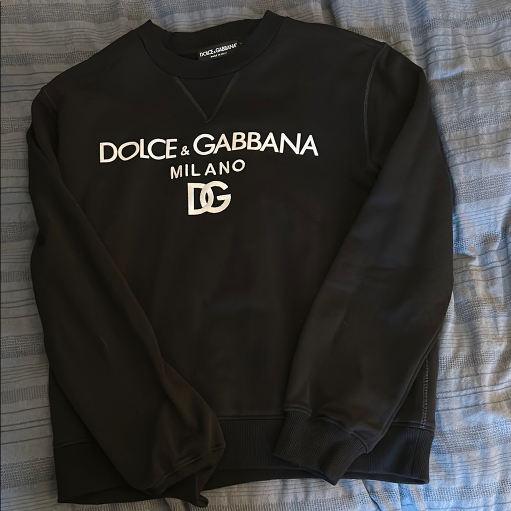 Dolce & Gabbana Black Crewneck Sweater